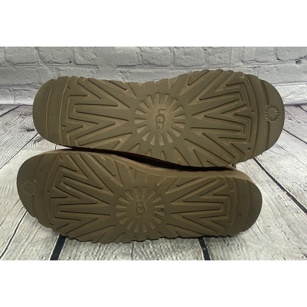 UGG Classic Mini 40:40:40 Anniversary Sand Suede Boots Size 10 Womens fits Men 8 - Picture 8 of 11